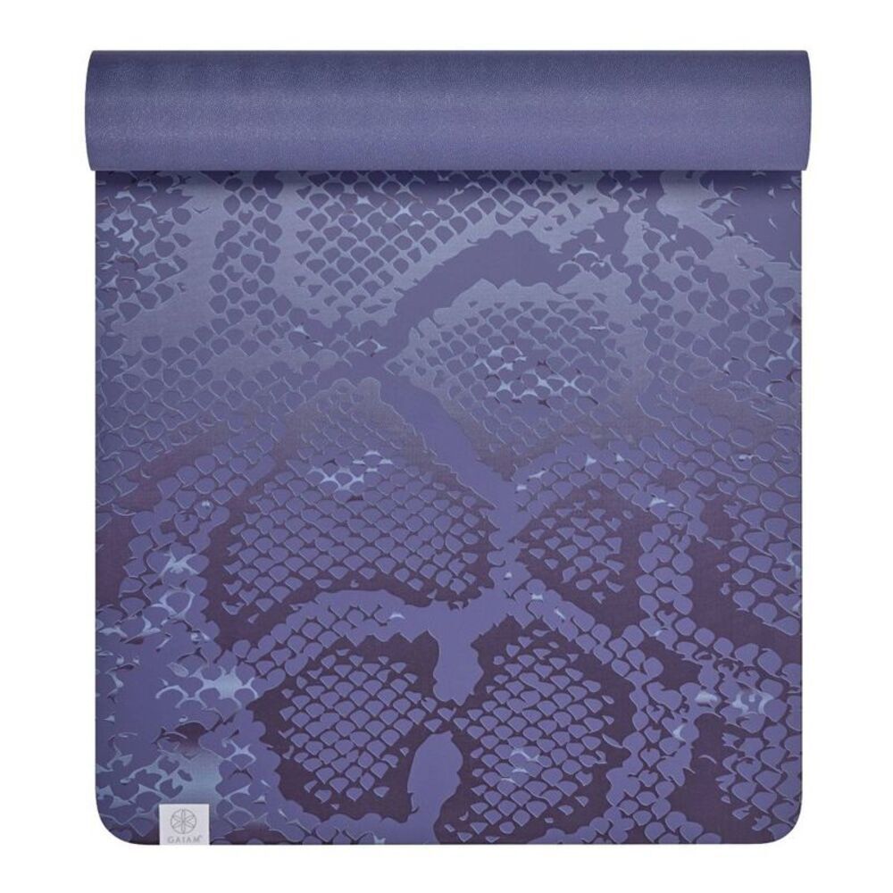 Gaiam Studio Select Dry-Grip Yoga Mat Snake - Purple - (5mm)